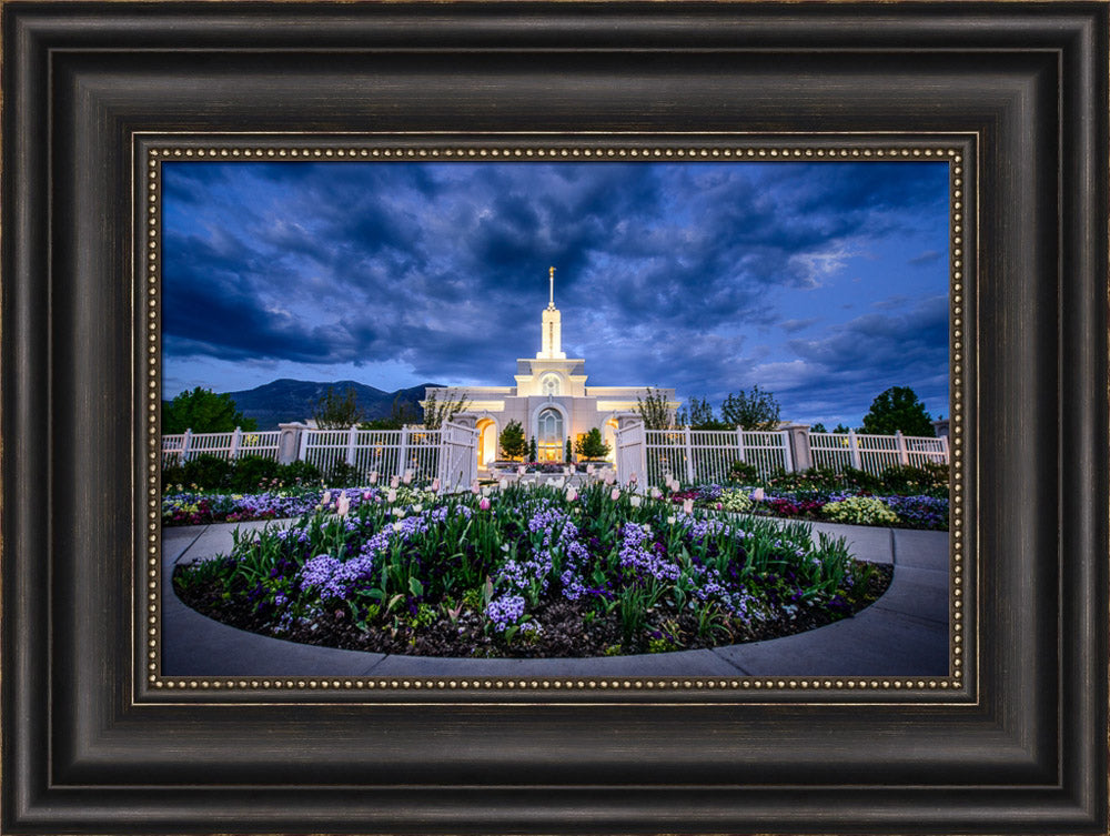 Mt Timpanogos Temple - Flowers by Scott Jarvie