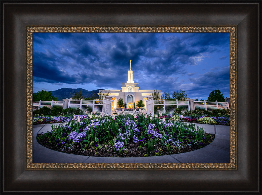 Mt Timpanogos Temple - Flowers by Scott Jarvie