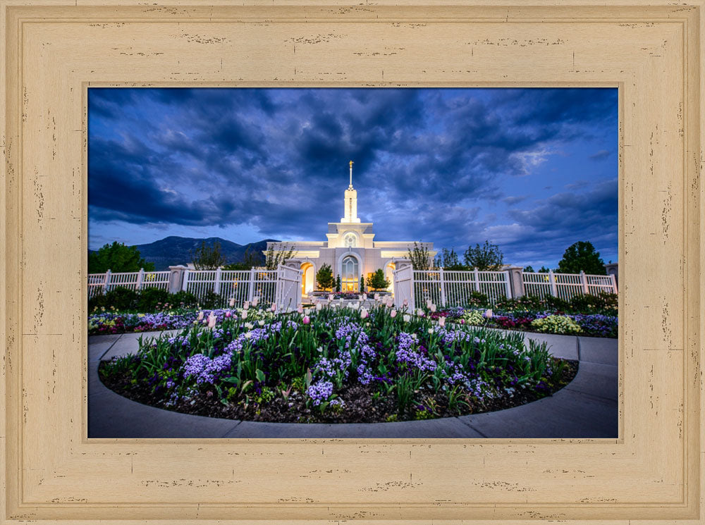 Mt Timpanogos Temple - Flowers by Scott Jarvie