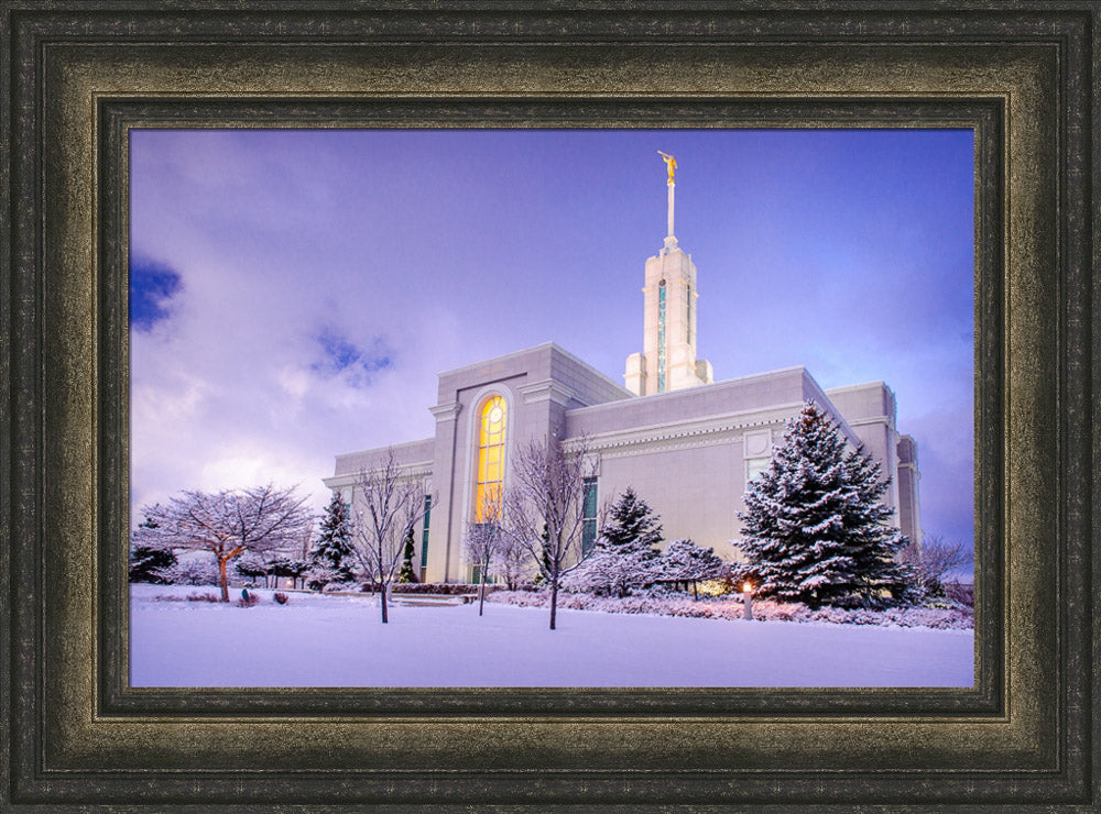 Mt Timpanogos Temple - After a Snowstorm by Scott Jarvie