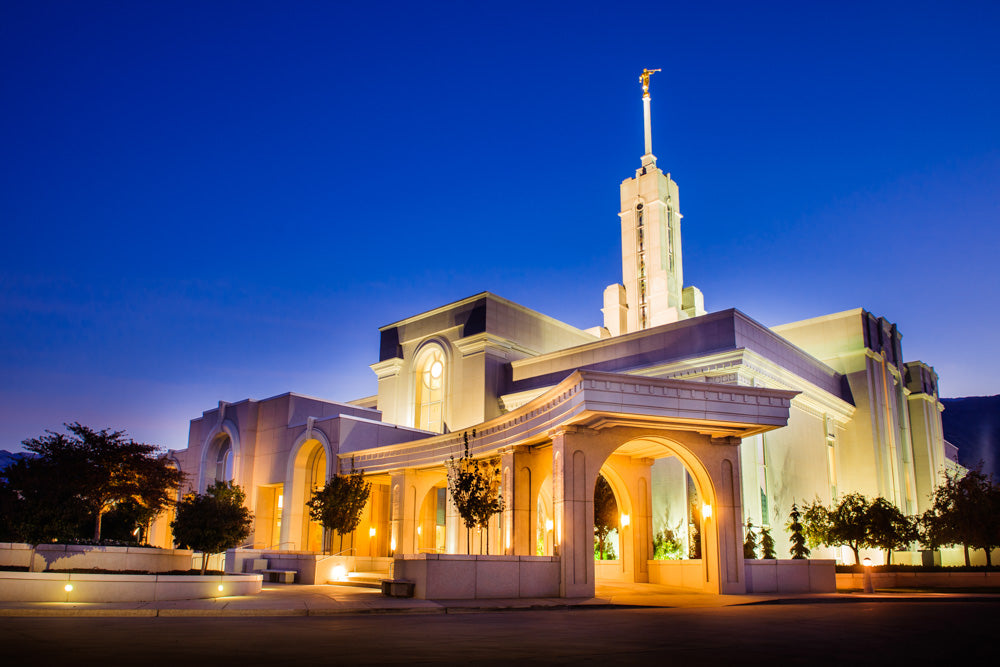 Mt Timpanogos Temple - At Twilight by Scott Jarvie