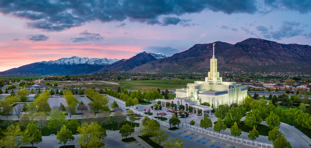 Mt Timpanogos Temple - Nestled in the Mountains by Scott Jarvie