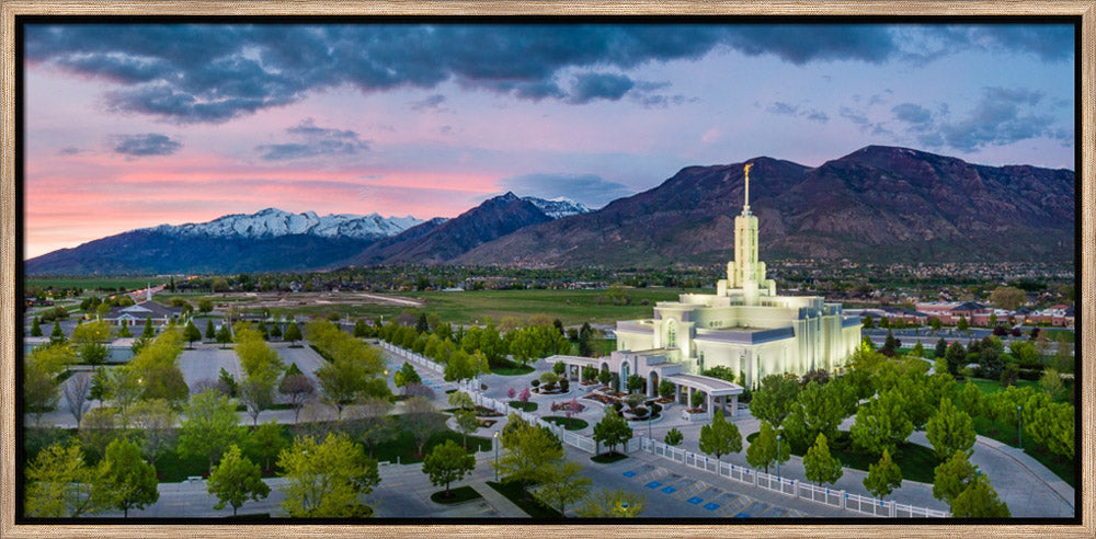 Mt Timpanogos Temple - Nestled in the Mountains by Scott Jarvie