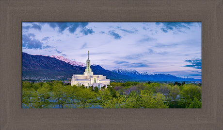 Mt Timpanogos Temple - Evening Lights by Scott Jarvie