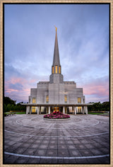 Preston Temple - Courtyard Sunrise by Scott Jarvie