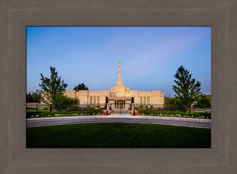 Spokane Temple - Gates by Scott Jarvie