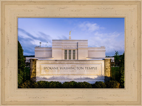 Spokane Temple - Sign by Scott Jarvie