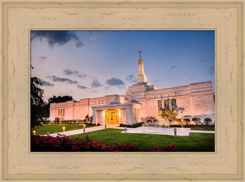 Columbus Temple - Evening Shadows by Scott Jarvie