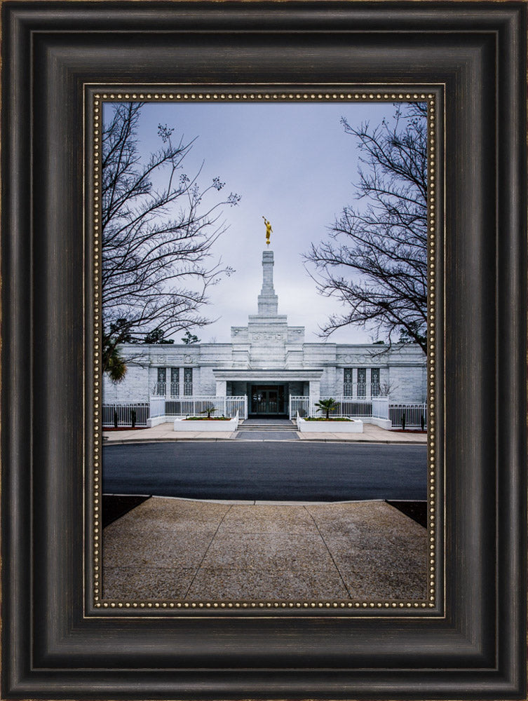 Columbia Temple - Front with Trees by Scott Jarvie