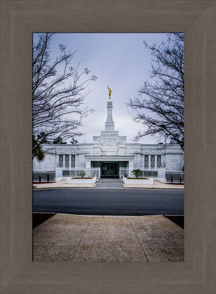 Columbia Temple - Front with Trees by Scott Jarvie