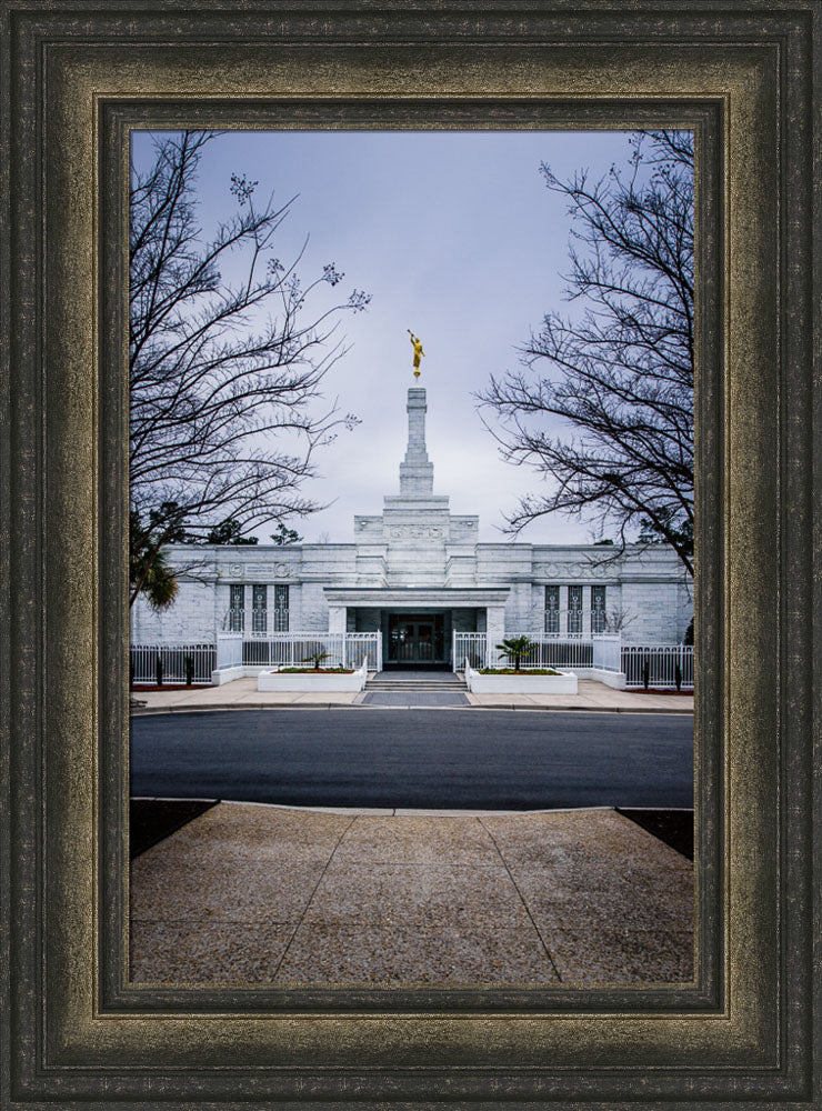 Columbia Temple - Front with Trees by Scott Jarvie