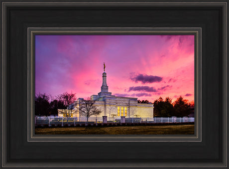 Detroit Temple - Pink Sunset by Scott Jarvie