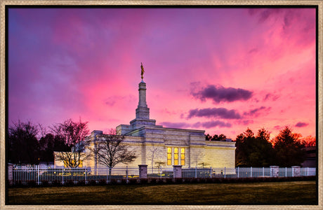 Detroit Temple - Pink Sunset by Scott Jarvie