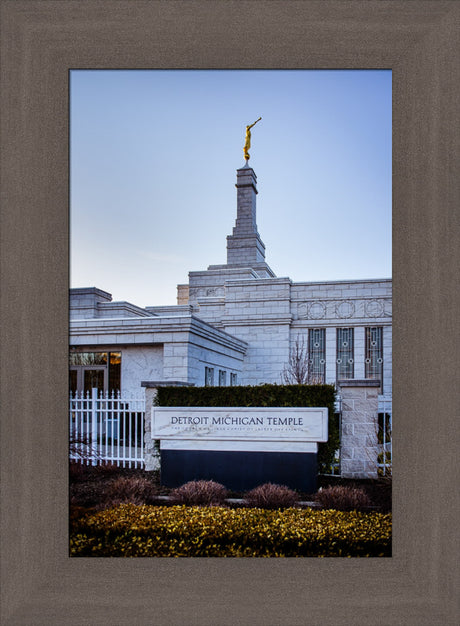 Detroit Temple - Sign by Scott Jarvie