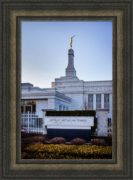 Detroit Temple - Sign by Scott Jarvie