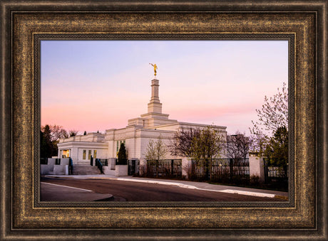 Edmonton Temple - Sunset Corner by Scott Jarvie