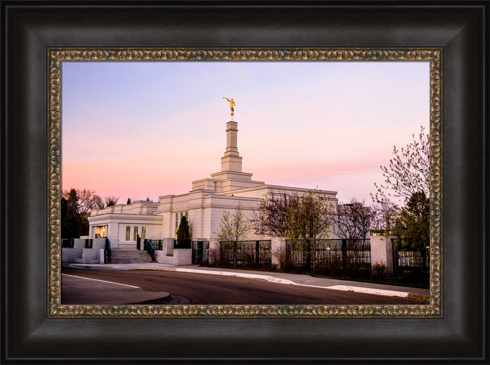 Edmonton Temple - Sunset Corner by Scott Jarvie