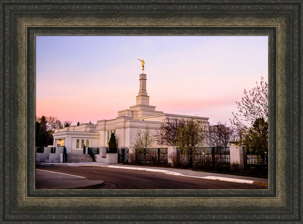 Edmonton Temple - Sunset Corner by Scott Jarvie