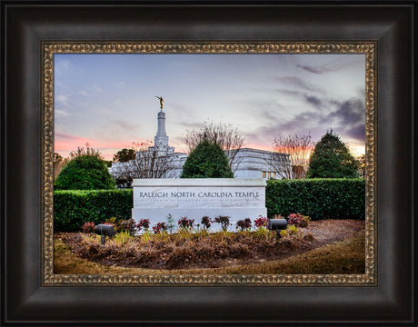 Raleigh Temple - Sunset Sign by Scott Jarvie