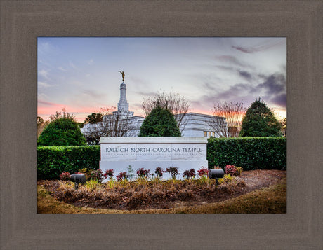 Raleigh Temple - Sunset Sign by Scott Jarvie