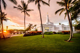 Kona Temple - Orange Sunset by Scott Jarvie