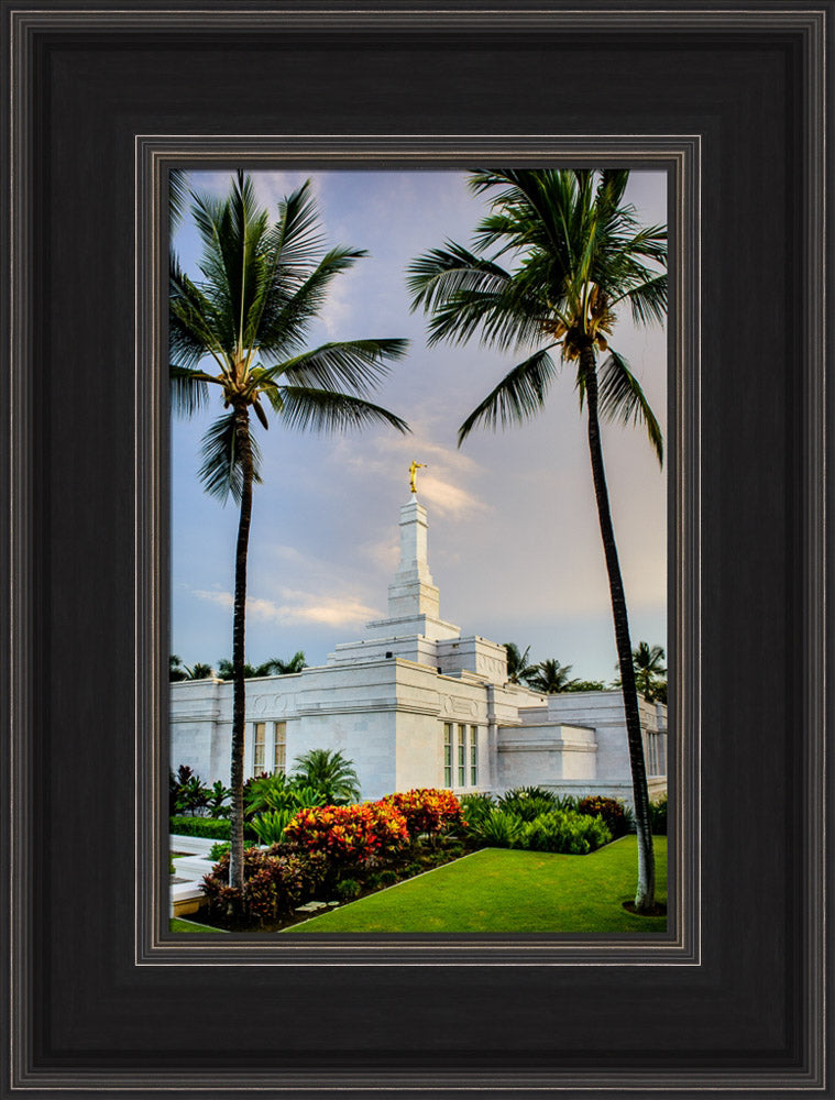 Kona Temple - Palm Trees by Scott Jarvie