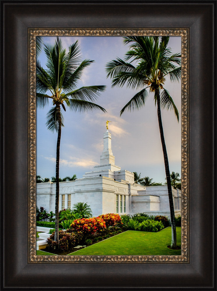 Kona Temple - Palm Trees by Scott Jarvie