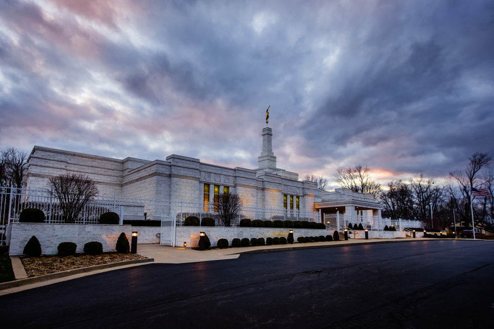 Louisville Temple - Clouded Evening by Scott Jarvie