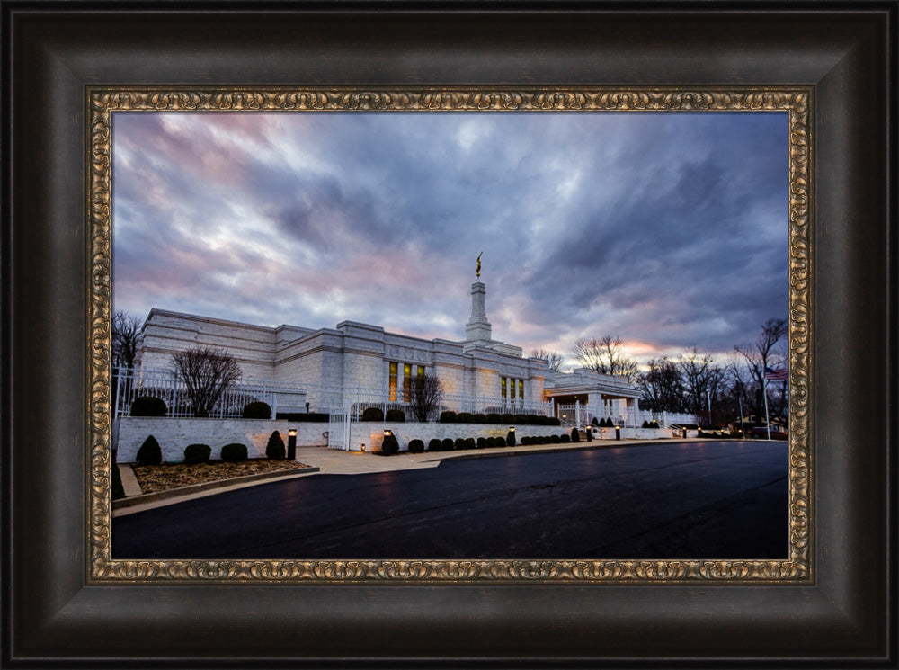 Louisville Temple - Clouded Evening by Scott Jarvie