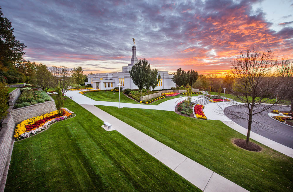 Palmyra Temple - Garden Sunset by Scott Jarvie