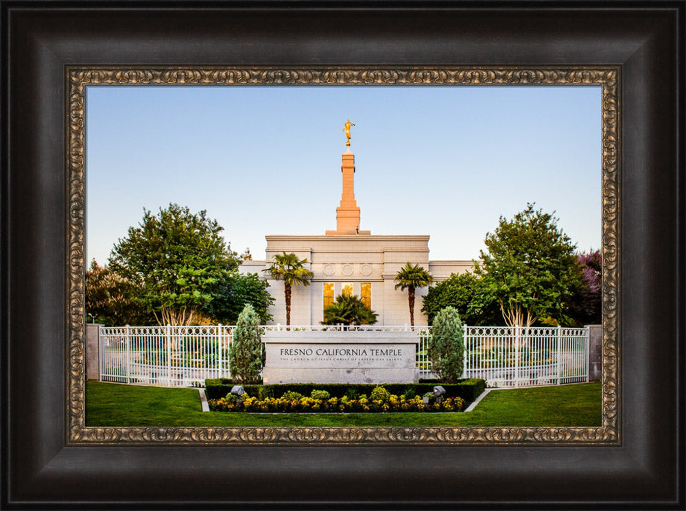 Fresno Temple - Sign Symmetry by Scott Jarvie