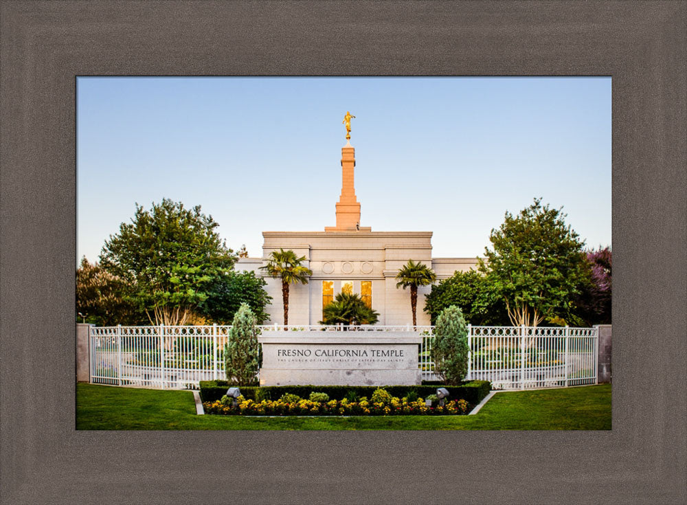 Fresno Temple - Sign Symmetry by Scott Jarvie