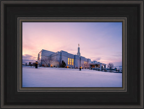 Reno Temple - Snow Sunrise by Scott Jarvie