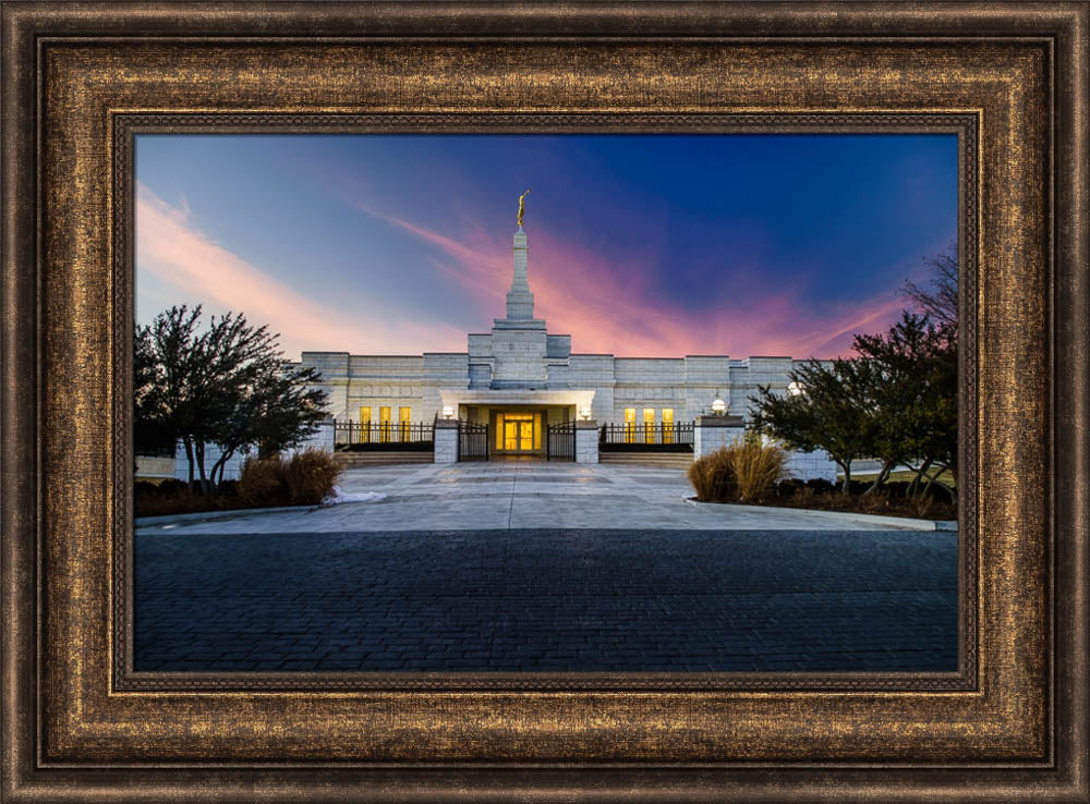 Oklahoma City Temple - Sunset Clouds by Scott Jarvie