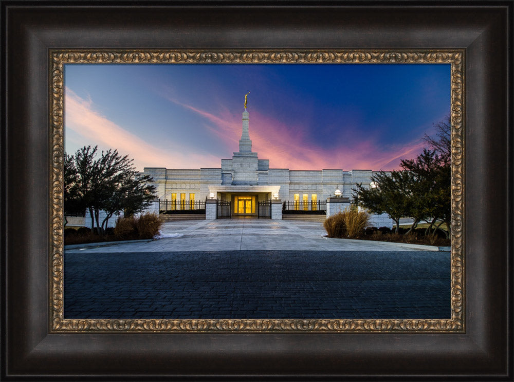 Oklahoma City Temple - Sunset Clouds by Scott Jarvie