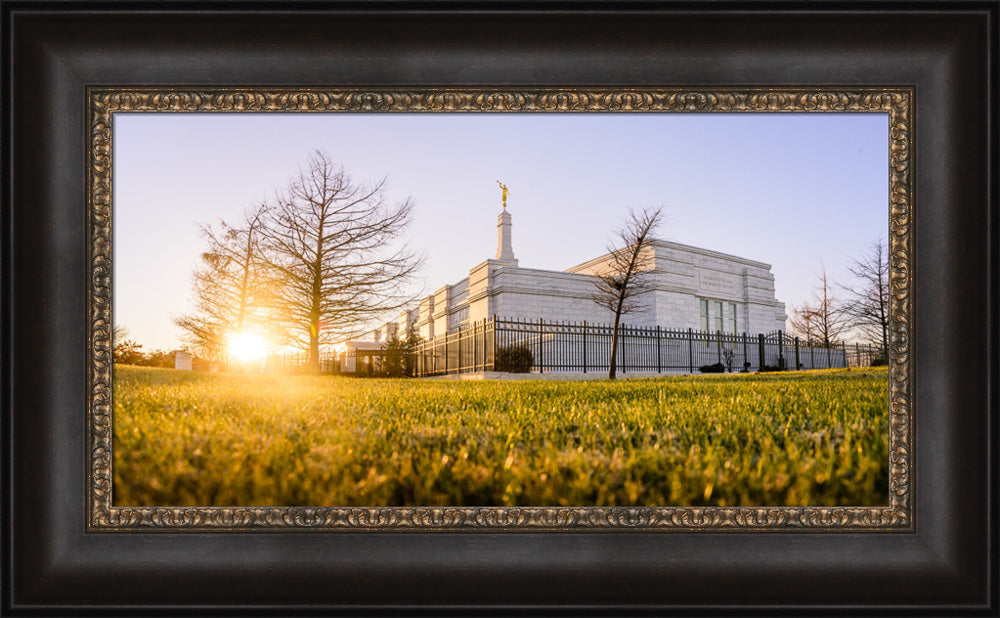 Oklahoma City Temple - Setting Sun by Scott Jarvie