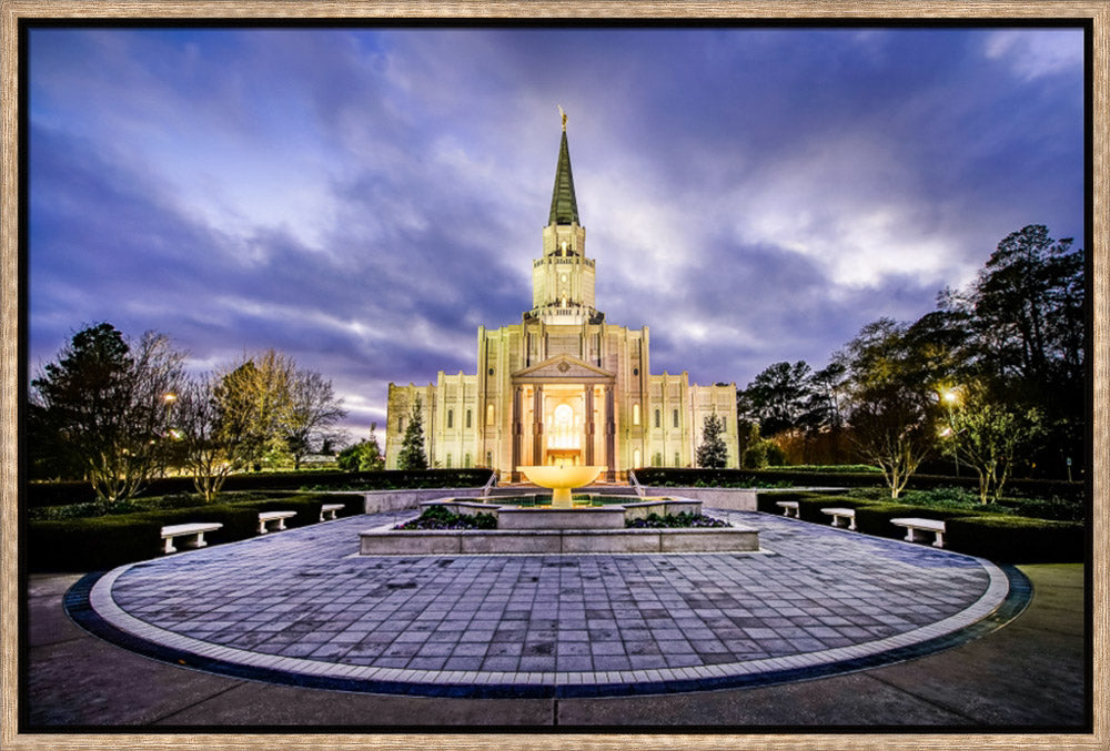 Houston Temple - Circle Courtyard by Scott Jarvie