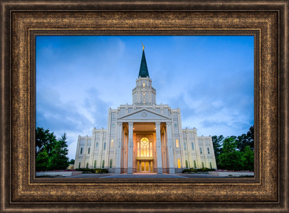 Houston Temple - Blue Twilight by Scott Jarvie