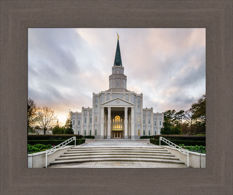 Houston Temple - Steps at Twilight by Scott Jarvie