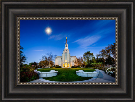 Boston Temple - Moonlight View by Scott Jarvie