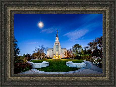 Boston Temple - Moonlight View by Scott Jarvie