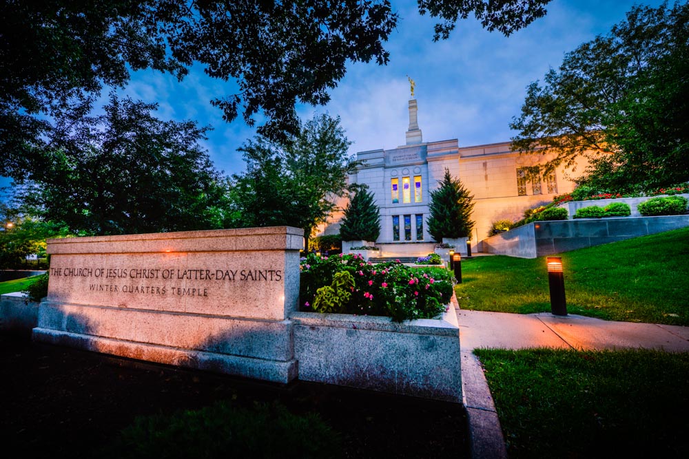 Winter Quarters Temple - Sign by Scott Jarvie