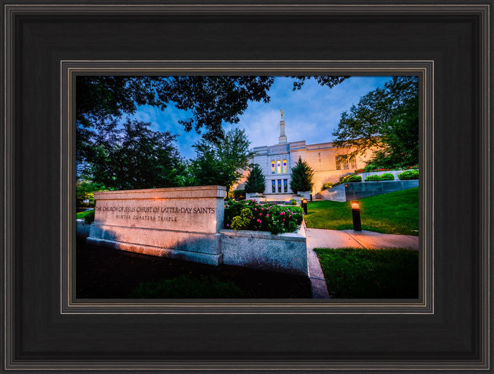 Winter Quarters Temple - Sign by Scott Jarvie