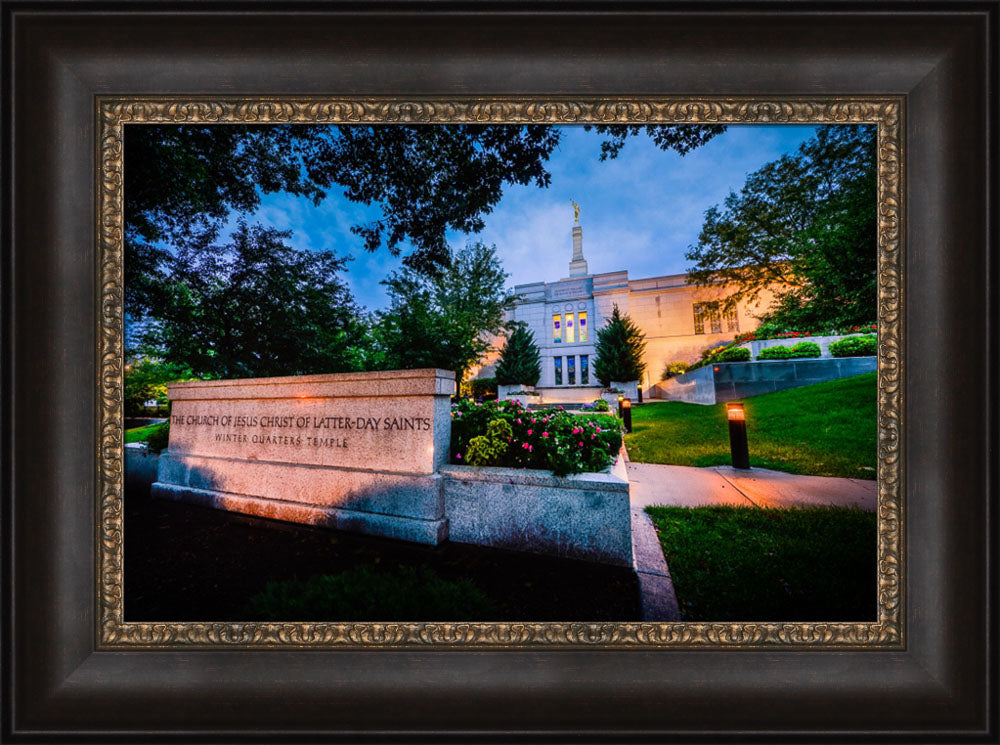 Winter Quarters Temple - Sign by Scott Jarvie