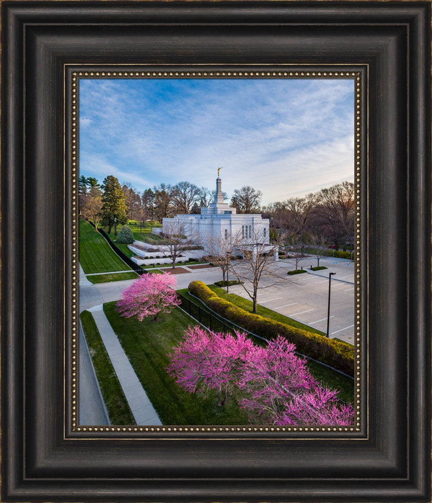 Winter Quarters Temple - Purple Spring by Scott Jarvie