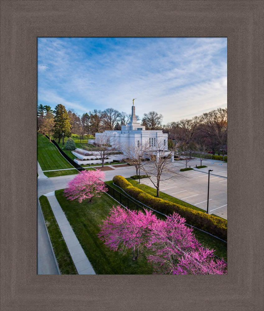 Winter Quarters Temple - Purple Spring by Scott Jarvie