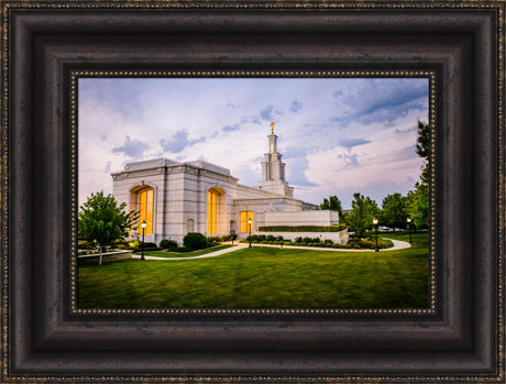 Columbia River Temple - Sunset Behind the Temple by Scott Jarvie