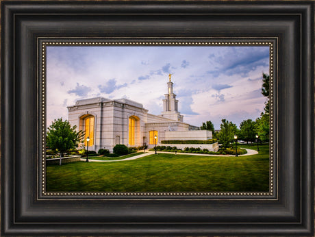 Columbia River Temple - Sunset Behind the Temple by Scott Jarvie