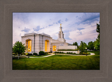 Columbia River Temple - Sunset Behind the Temple by Scott Jarvie