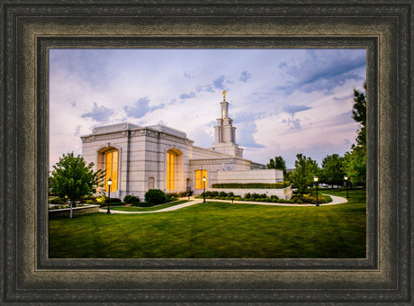 Columbia River Temple - Sunset Behind the Temple by Scott Jarvie